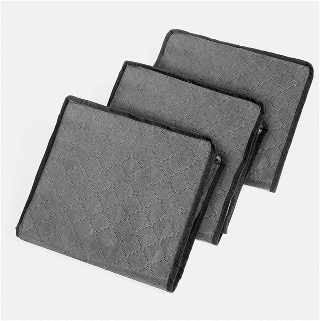 Home Storage Bags Quilt Non-Woven Clothes Boxes with Lids Closet(Blue)