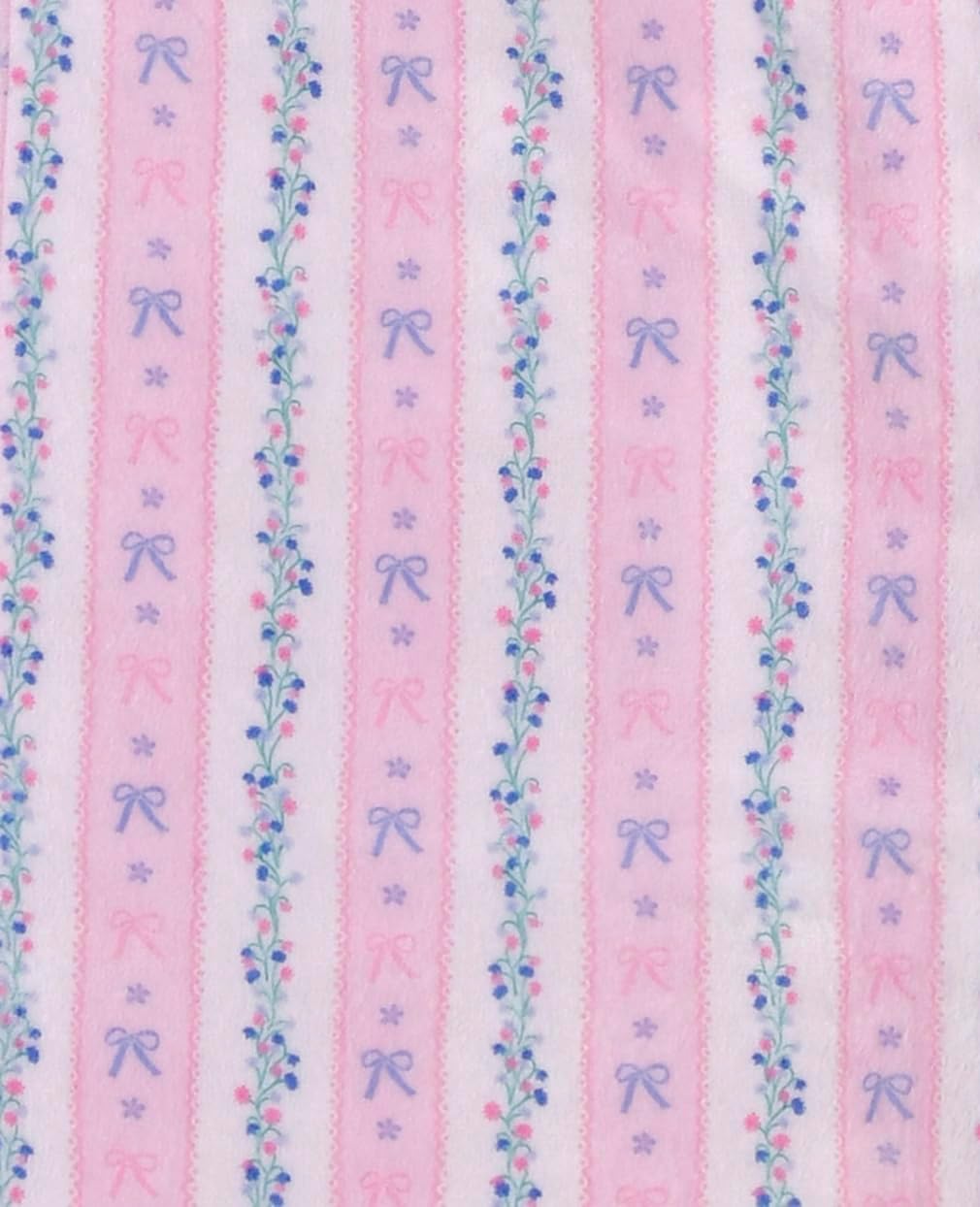 iscream Bold Print Silky Soft Plush 56" x 60" Fleece Throw Blanket - Blossoms and Bows