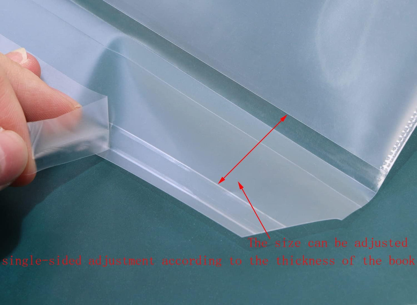 ONLYKXY 10pcs Clear Exercise Book Covers for Home Office Books Waterproof Plastic Sleeves (16K)