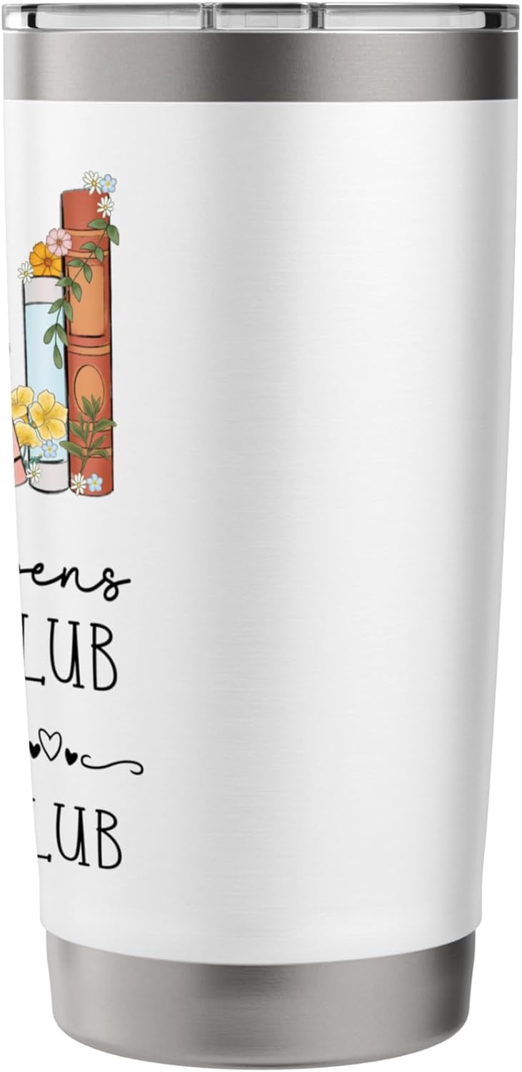 Funny Booklover What Happens At Book Club Stays At Book Club Stainless Steel Insulated Tumbler