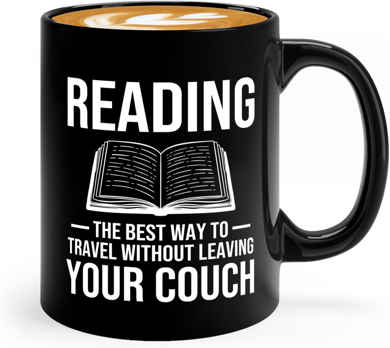 Book Lover Coffee Mug 11oz Black -Reading The best - Bookworm Literature Library Book Lover Reader Booked Editor Intellectual Studious