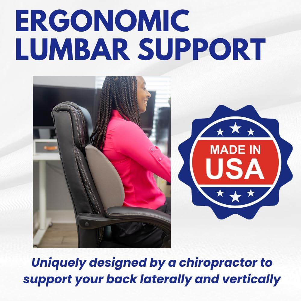 Back-Huggar - Thin - Bucket Seat Style - The Original Lumbar Cushion Black
