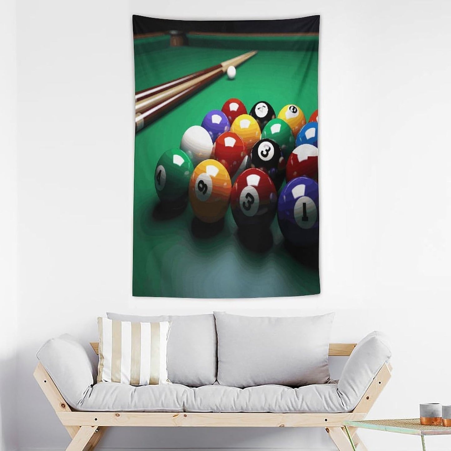 FodPand Billiards Tapestry Anti-fading Wall Tapestry with Installation Kit Backdrop Banner Multipurpose Aesthetic Tapestries Boho Wall Art Hanging Decorative Blanket 40"x60"
