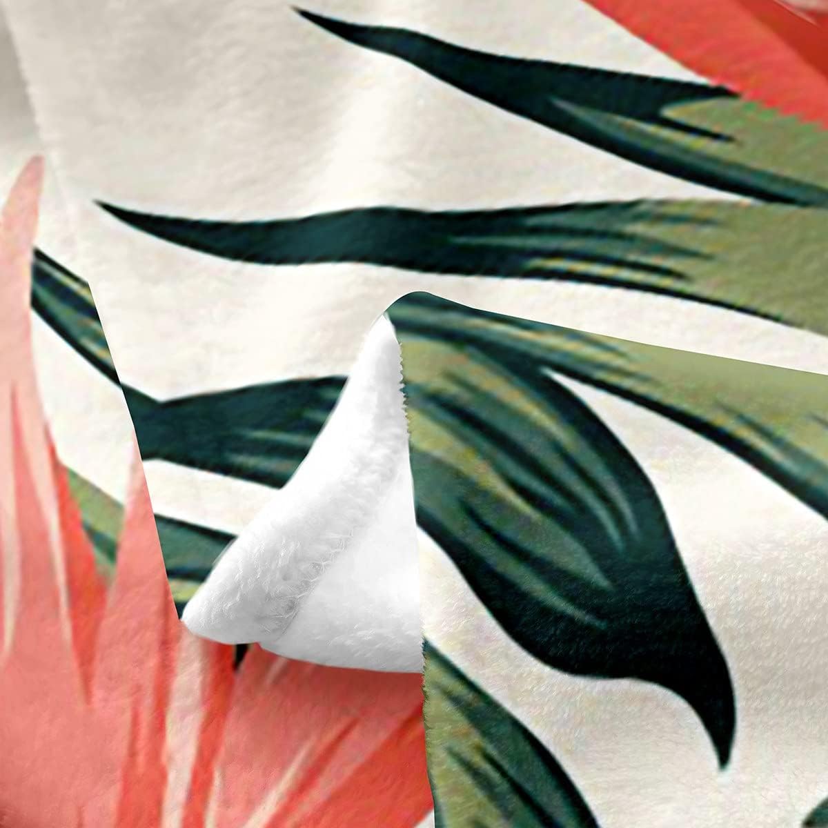 Feelyou Tropical Palm Leaves All Season Bed Blanket Nature Theme Floral Flower Leaf Pattern Flannel Fleece Throw Blanket for Sofa Couch Botanical Leaf Green Fuzzy Blanket Queen 90"x90"