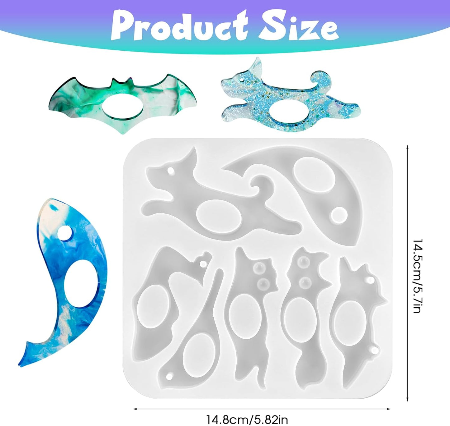 Thumb Book Page Holder Resin Mold, Book Page Holder Mold Reusable Bookmark Molds Handmade Thumb Bookmark Casting Molds for DIY Reading Accessory for BookLovers Readers Students