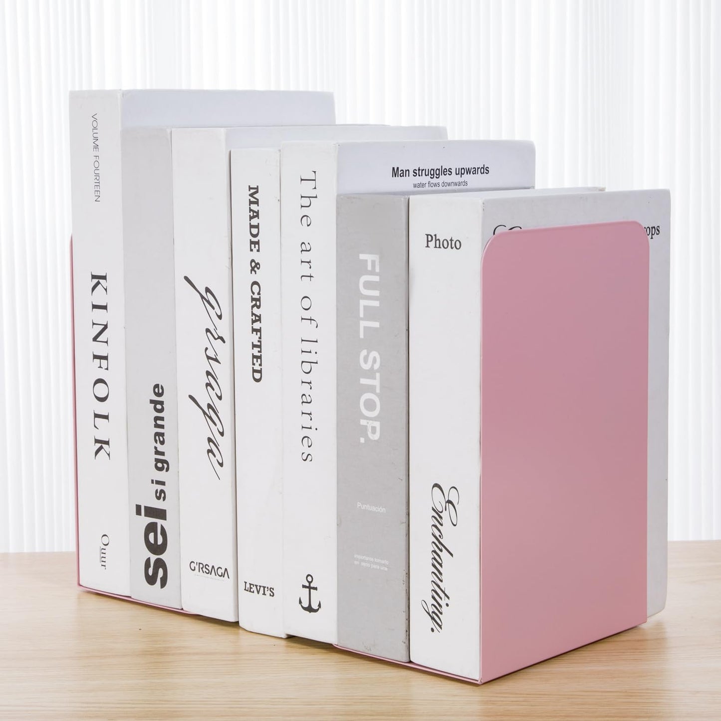 Metal Book Ends Bookend for Shelves Book Holder