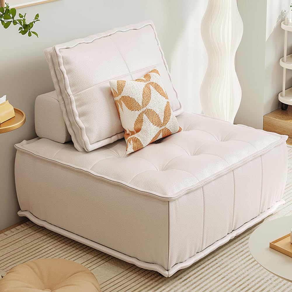 Backrest Floor Chair Floor Sofa Chair Japanese Floor Lazy Sofa Chair Floor Balcony Sofa Lounge Chair Sleeper for Home Living Room Furniture Reading Watching D-72x72cm