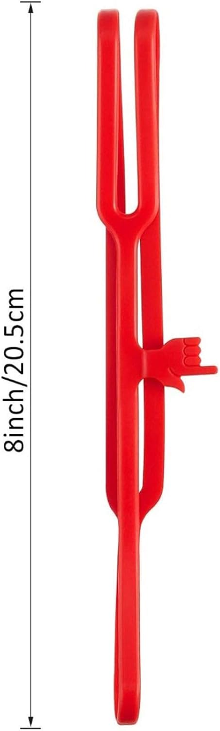 Silicone Finger Point Bookmark for Books 8 Inch Color Elastic Rubber Strap Book Marker Reading Page Holder Office School Pack-6 (20 Pcs)