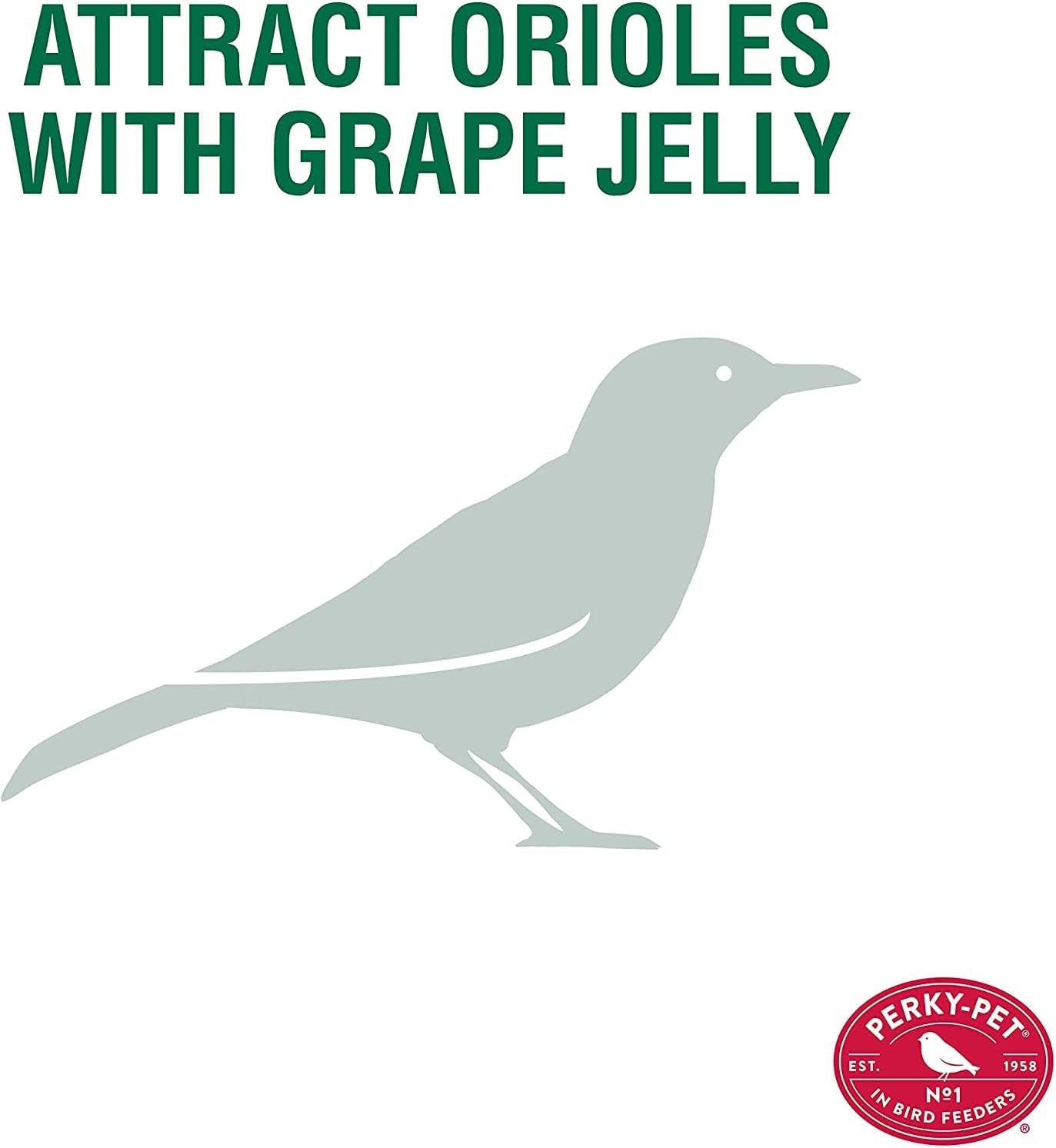 Perky-Pet Oriole 32 oz. Plastic Nectar Feeder 1 Ports