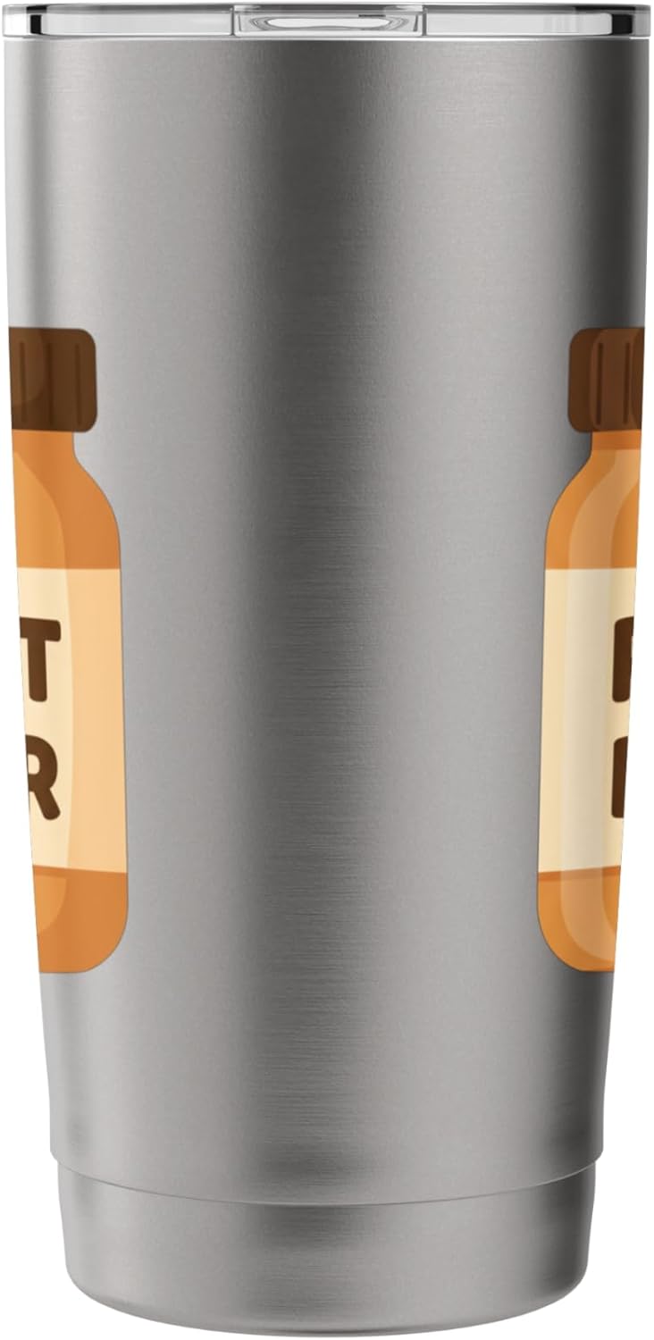 Peanut Butter Jar Kids Snack Halloween Food Peanut Stainless Steel Insulated Tumbler