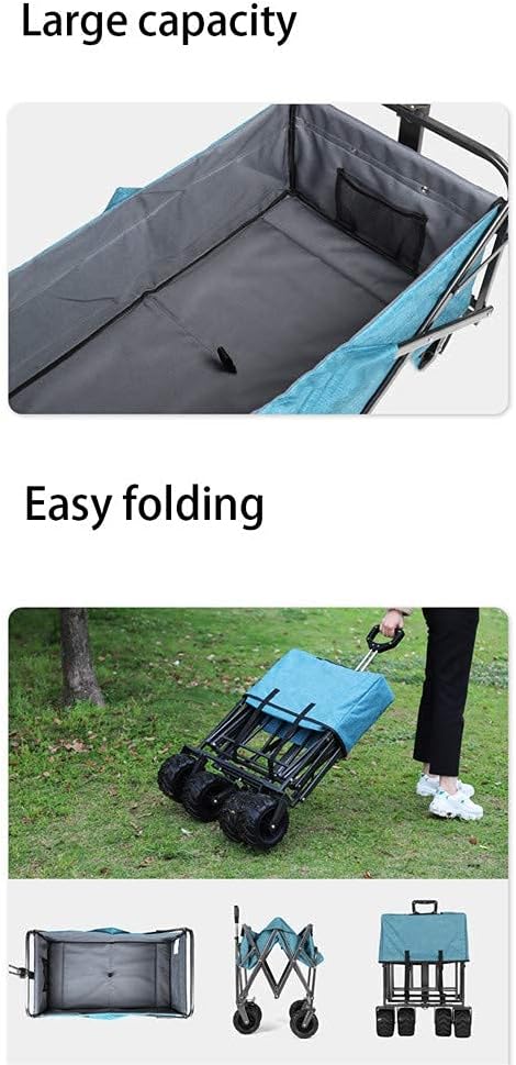 Foldable Trolley,Transport Trolley Outdoor Fishing Folding Portable Multifunctional Shopping Cart Trolley,Burgundy(Burgundy)(Blue)/Burgundy
