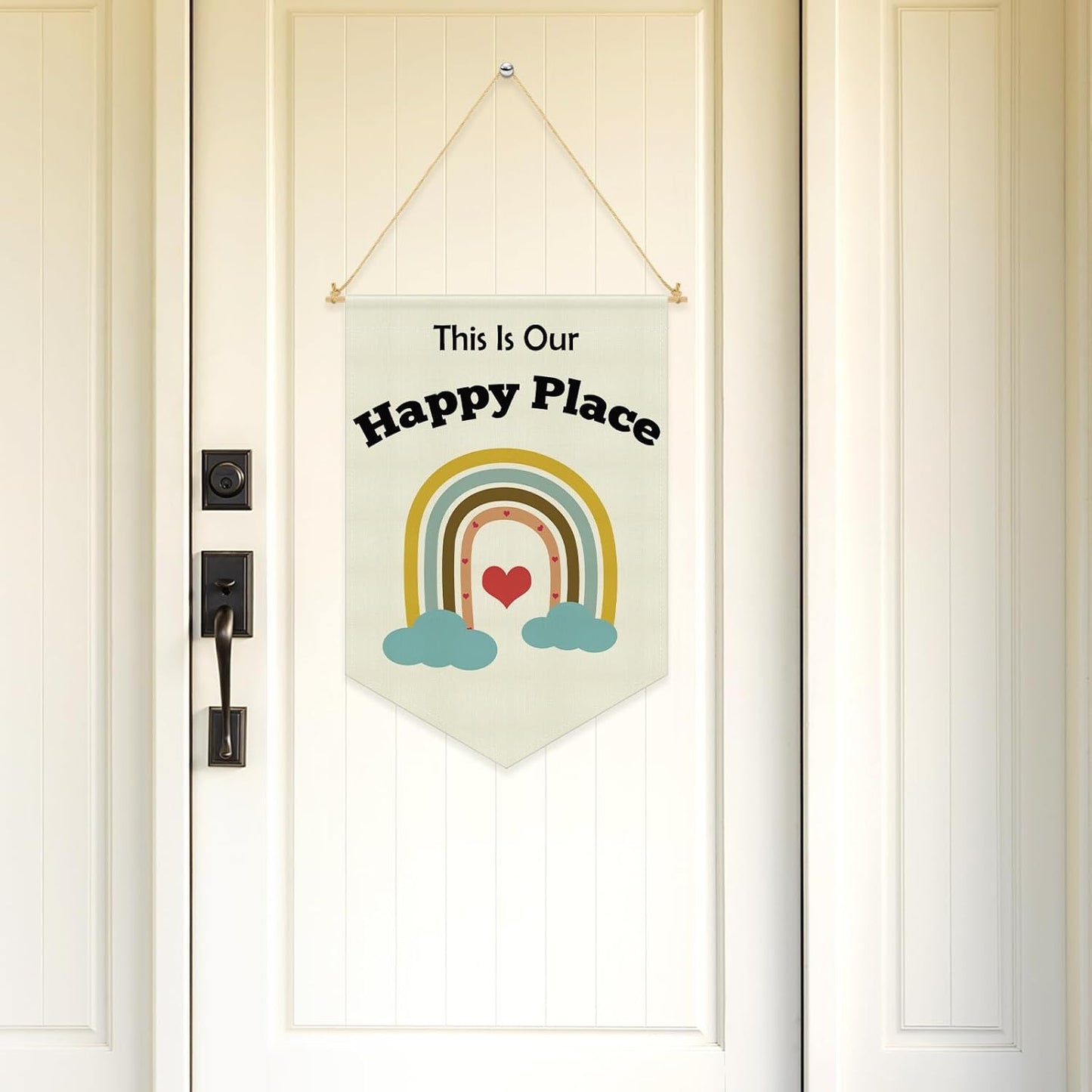 Nursery Kids Playroom Decor Hanging Linen Banner Inspirational Quotes Wall Signs for Bedroom Kid Room Hanging Pennant Flag Banner for Classroom Reading Corner Library Playroom Nursery Wall Decor