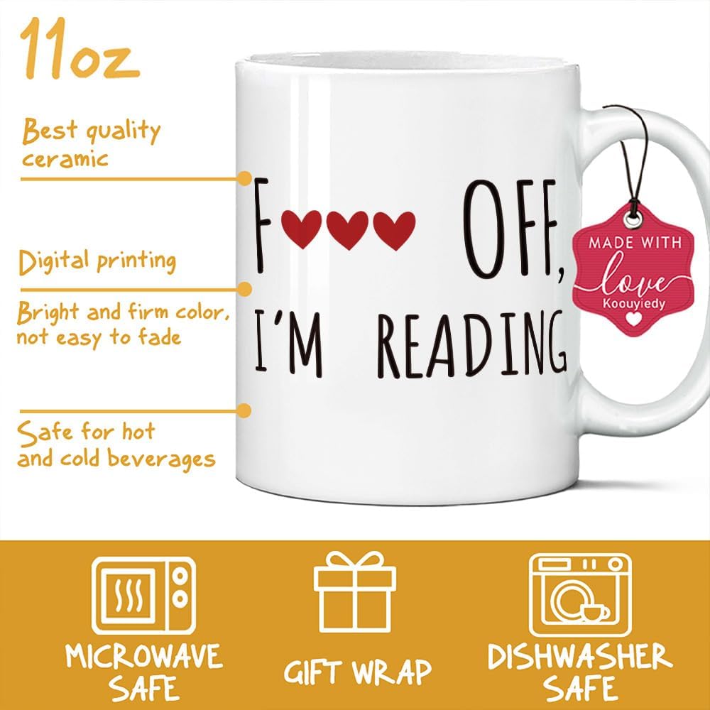 Funny Mug Gifts for Book Lover - Book Lover Gifts for Friend Bestie Readers - Librarian Mug Gift for Women - Bookish Gift - Bookworm Cup 11OZ