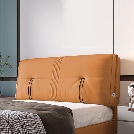 Lumbar Support Backrest Pillow for Bed - Comfortable Headboard Cushion, Ergonomic Back Support, Ideal for Sitting, Reading, Relaxing, and Sleeping. (A with headboard King 70.8")