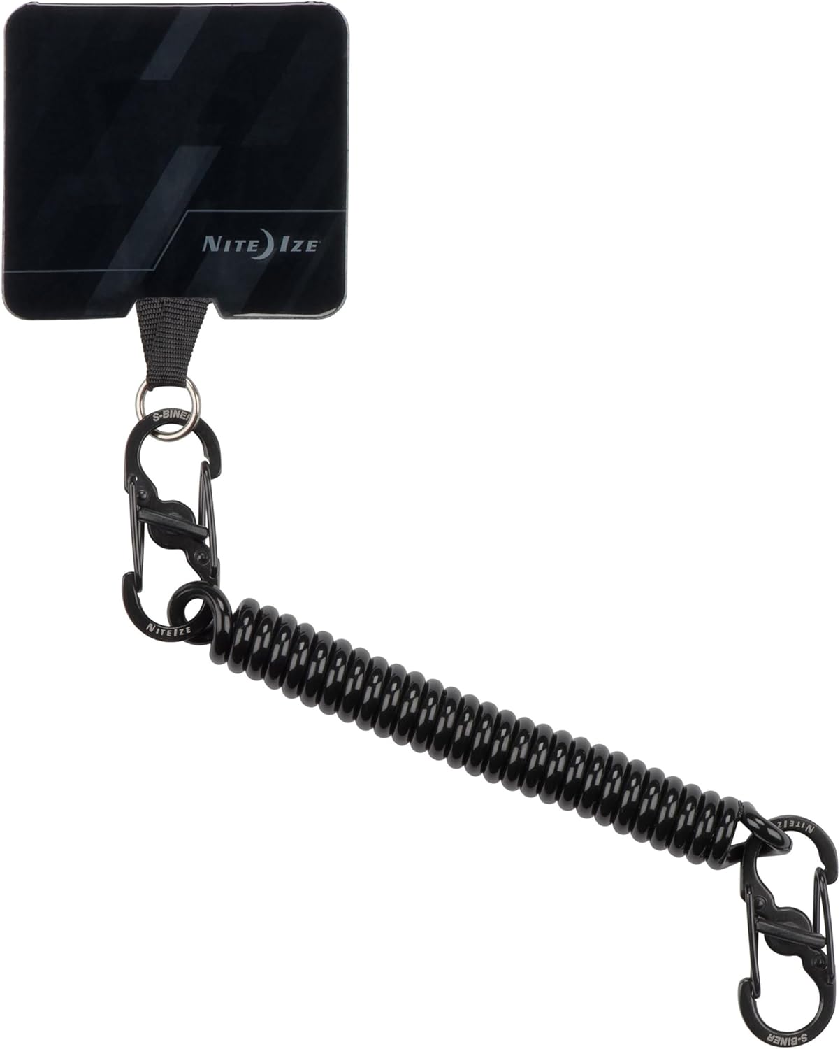 Nite Ize Hitch Phone Anchor and Tether - Anti-Theft Cell Phone Lanyard Accessories - Phone Case Anchor & Tether for Drop Protection - Black Tether