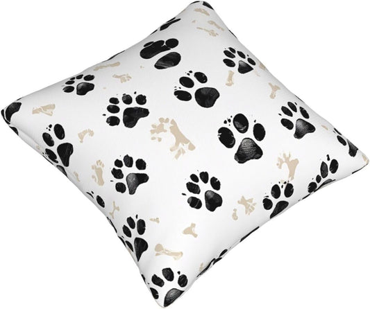 All-Season Square Pillow Covers 18"X18", Bone, Decorative Throw Pillow Covers for Sofa Bed Couch, Hidden Zipper Cushion Cover, Square Lumbar & Accent Pillowcases for Home Decor