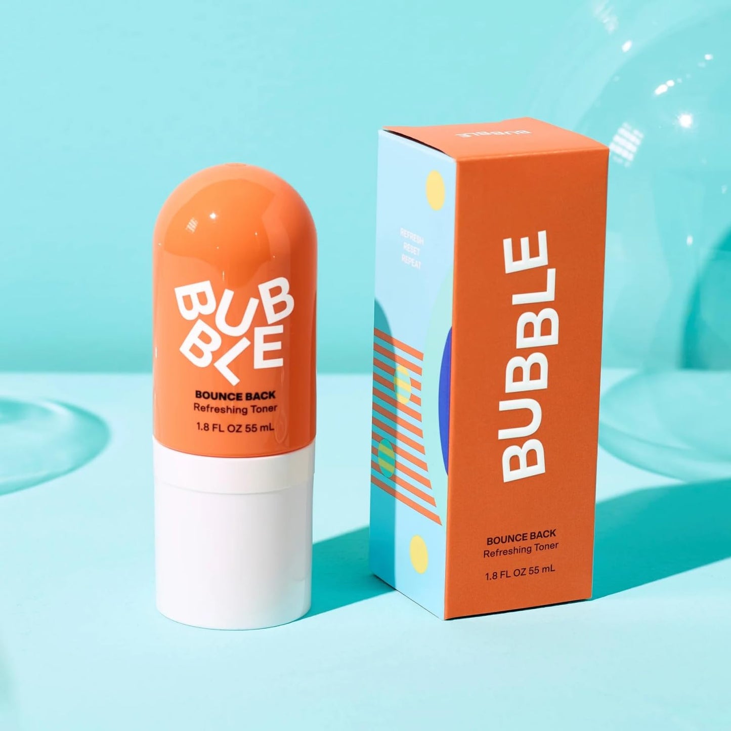 Bubble Skincare Bounce Back Hydrating Toner Spray - Balancing + Pore Minimizing Toner for Face - Face Refreshing Spray With Niacinamide to Help Even and Mattify Oily Skin - Travel Size Skincare (55ml)