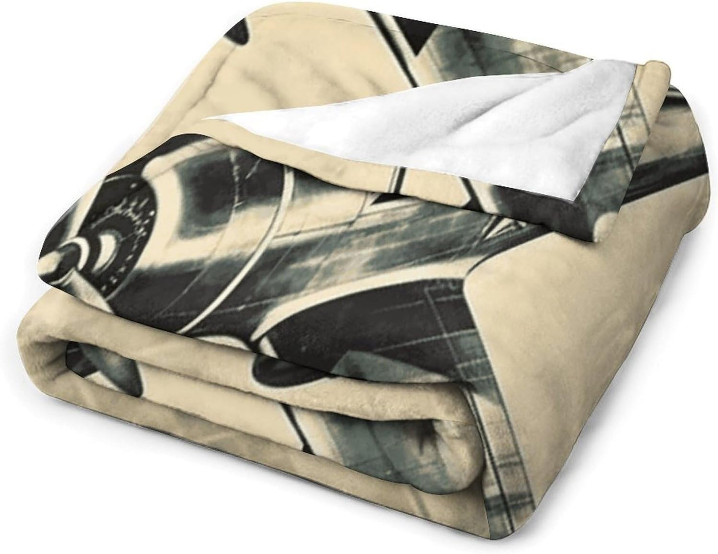 Retro Airplane Blanket Super Soft Lightweight Throw Blanket Cute Cozy Warm Bed Blanket Decorative Fuzzy Blanket All-Season Home Decor Gift for Sofa Couch Living Room 60"*80"（150 * 200cm）