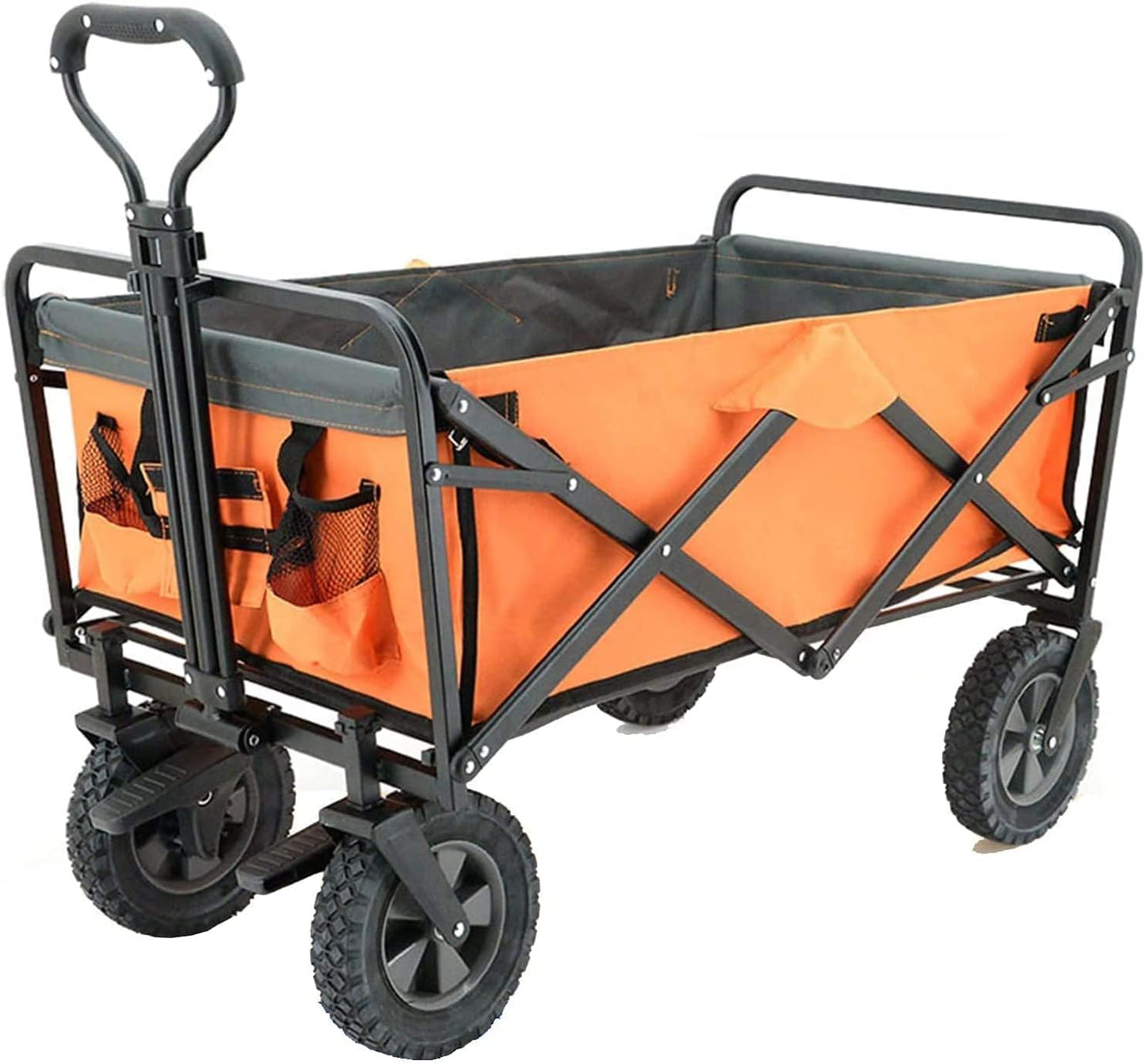 Beach Trolley Camping Trolley Adjustable Trailer Portable Foldable Garden Cart Double Brake System Load-Bearing 80kg/176lbs (Color : Style 6) (Style 1)