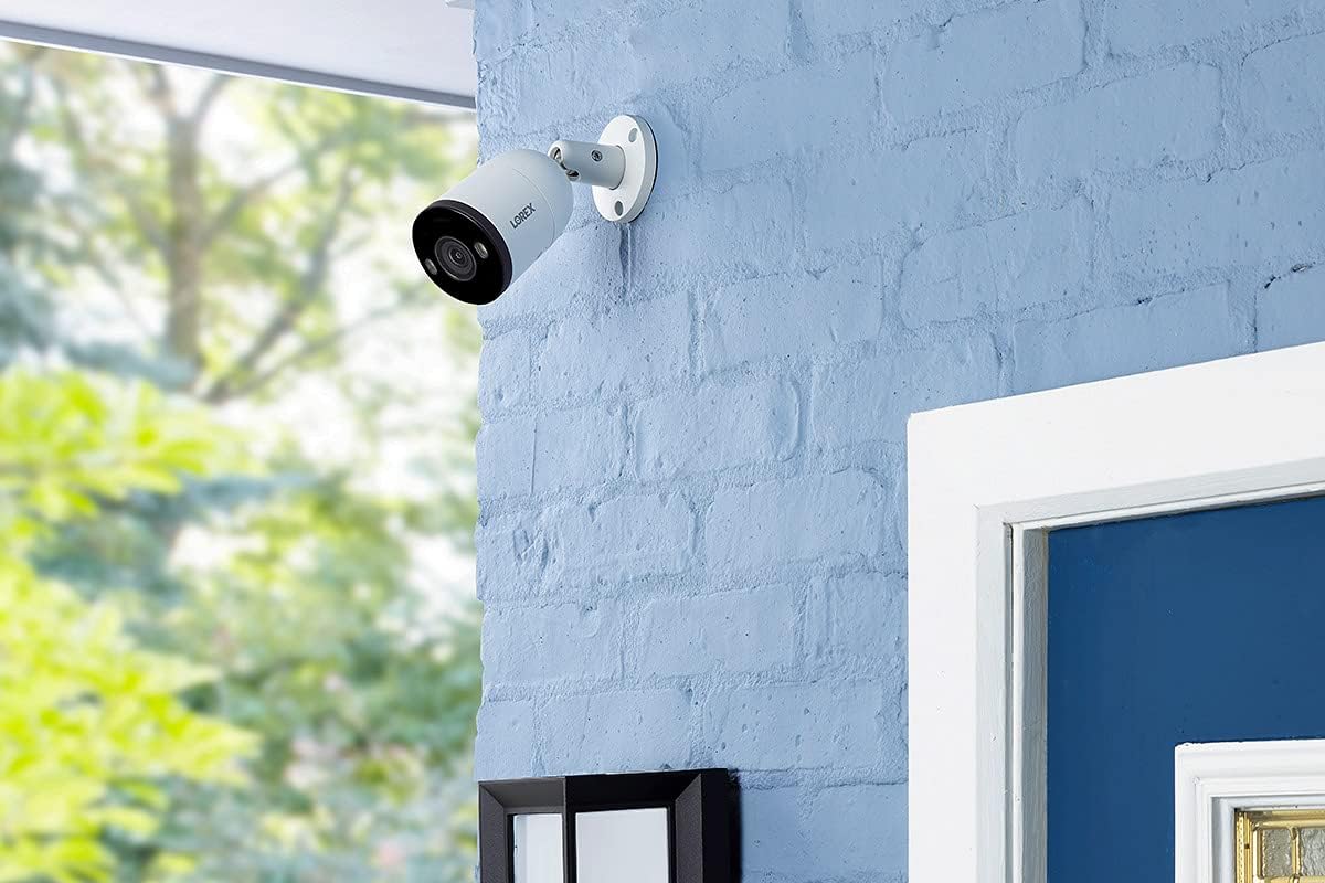 Lorex Outdoor 4K IP Add-On Metal Bullet Security Camera | NVR Add-On | Smart Motion Detection | 2-Way Talk | Color Night Vision | IP67 Waterproof | Requires Recorder