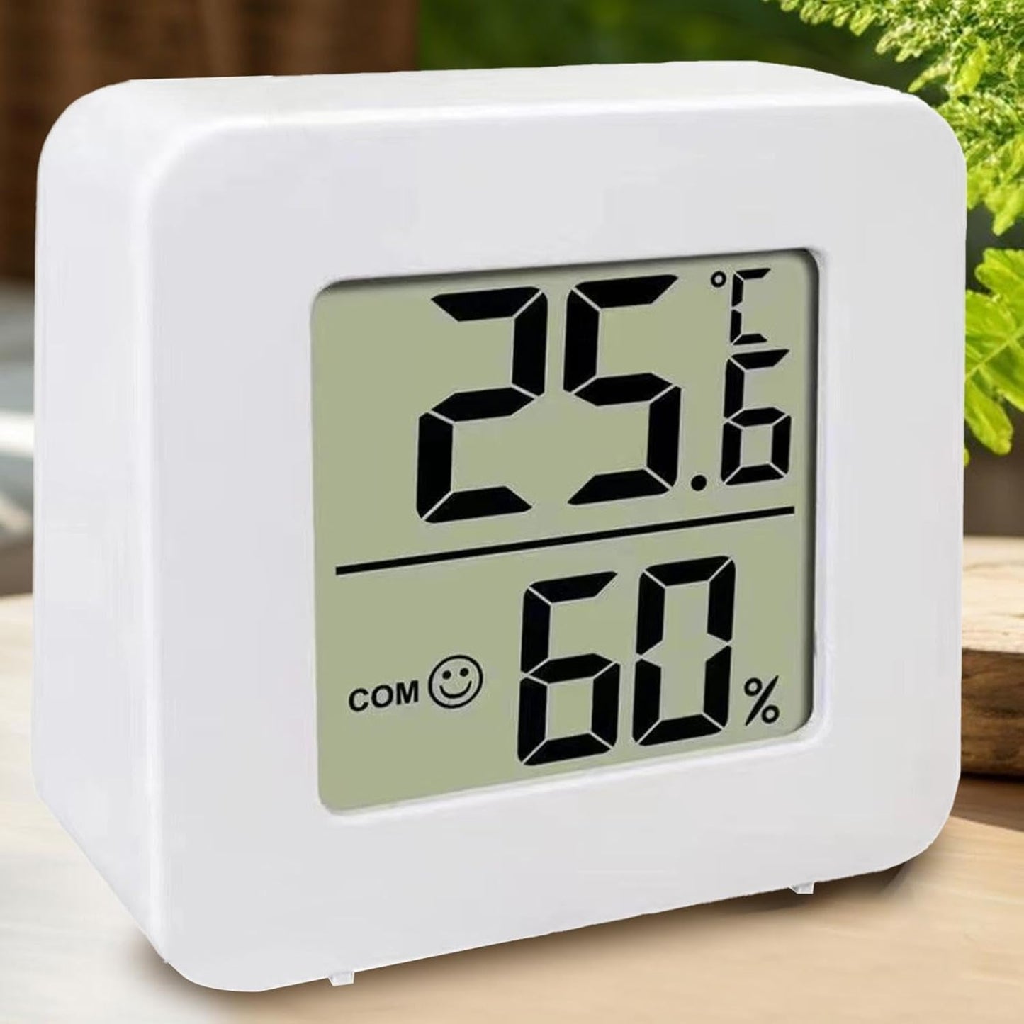 Portable Digital Temperature Humidity Gauge, Indoor Hygrometer Meter, LCD Thermometer with Accurate Sensor, Compact Home Humid Monitor, Indoor Climate Tracker for Room Office Bedroom