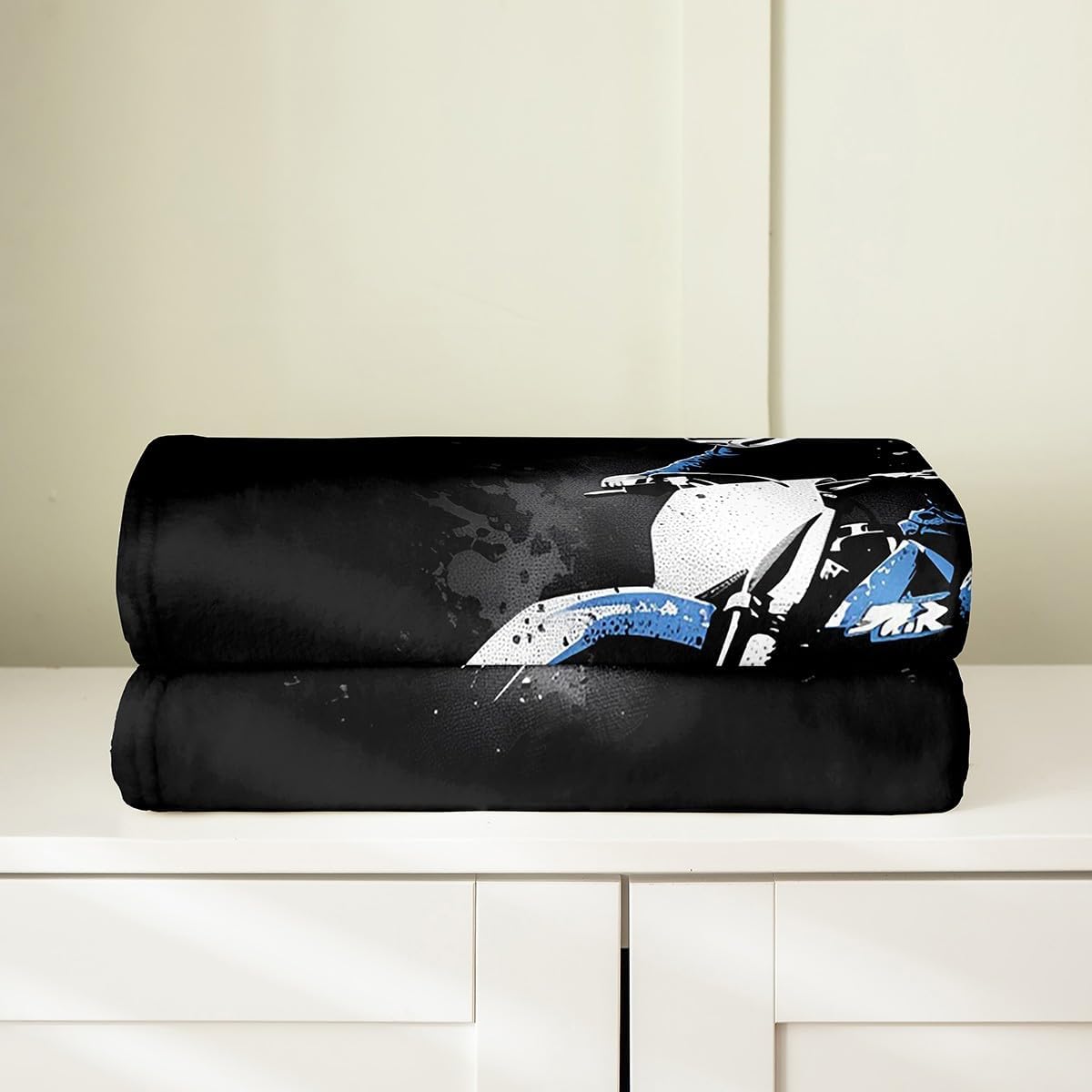 Feelyou Dirt Bike Plush Throw Blanket, Throw 50"x60" Racing Themed All Season,Bed Blanket Ultra Soft Racing Motocross Rider Flannel Fleece Blanket for Sofa Couch Motorcycle Room Decor Motorbike