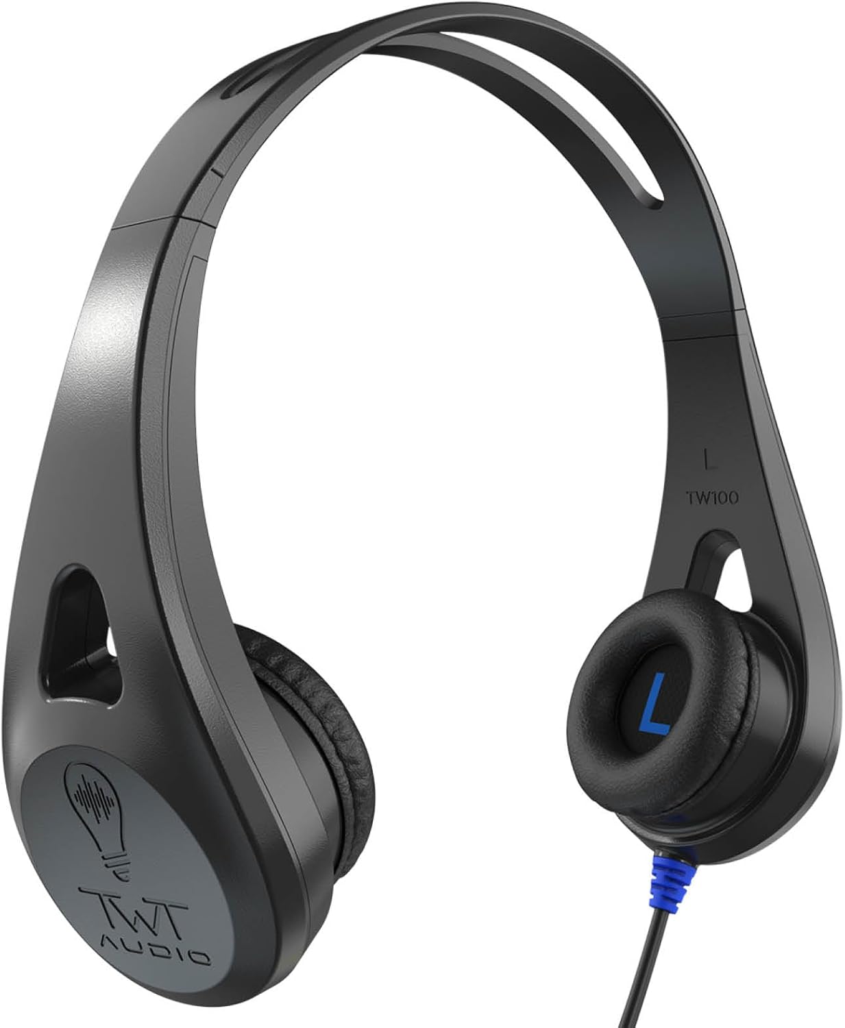 ThinkWrite Technologies / TWT Audio Ergo, TW100 | Premium On-Ear Noise Reducing Ergonomic Black Headphone (3.5MM)