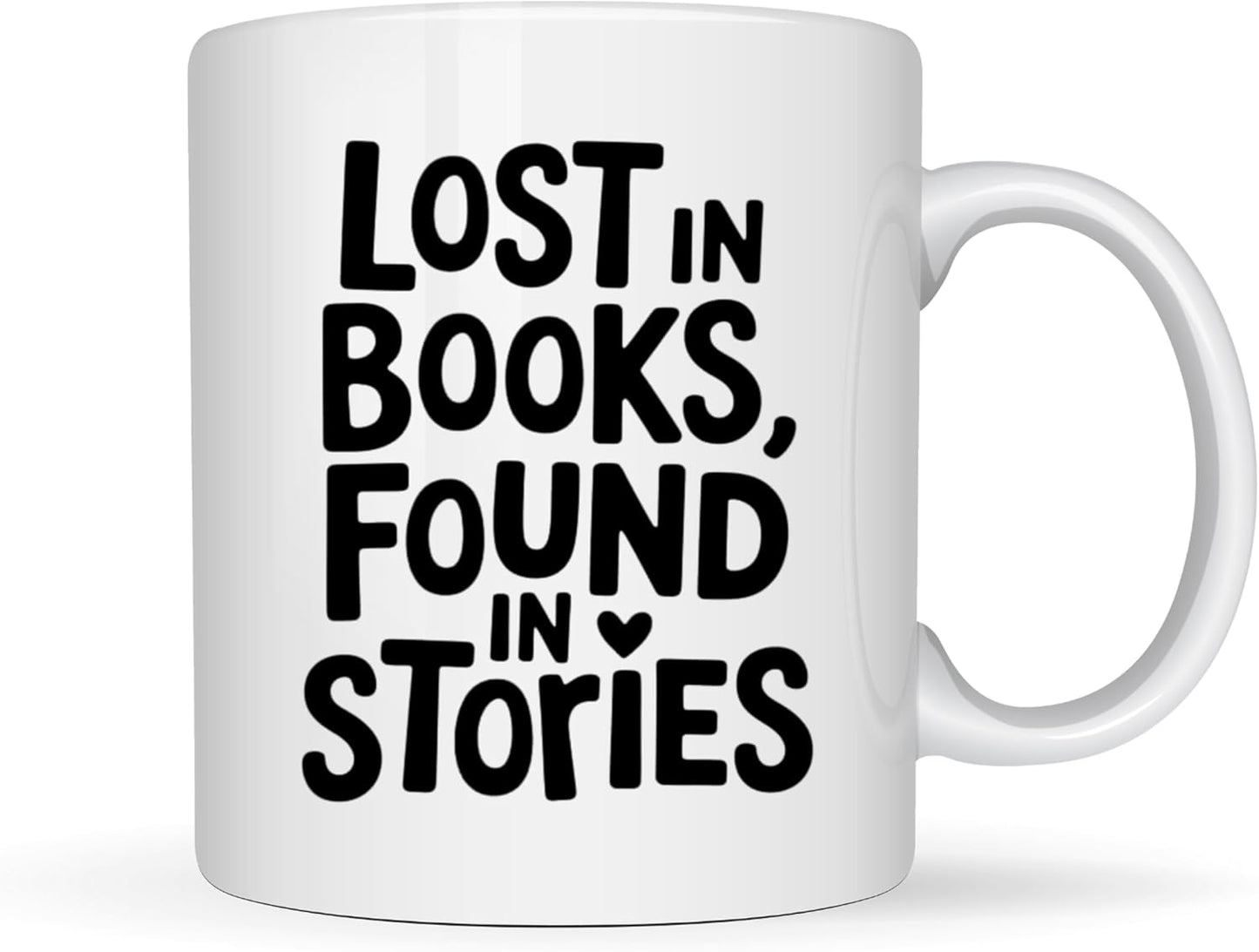Book Lover Coffee Mug 11oz White - Books - Gift for Bookworm Reader Reading Lover Bookish Women