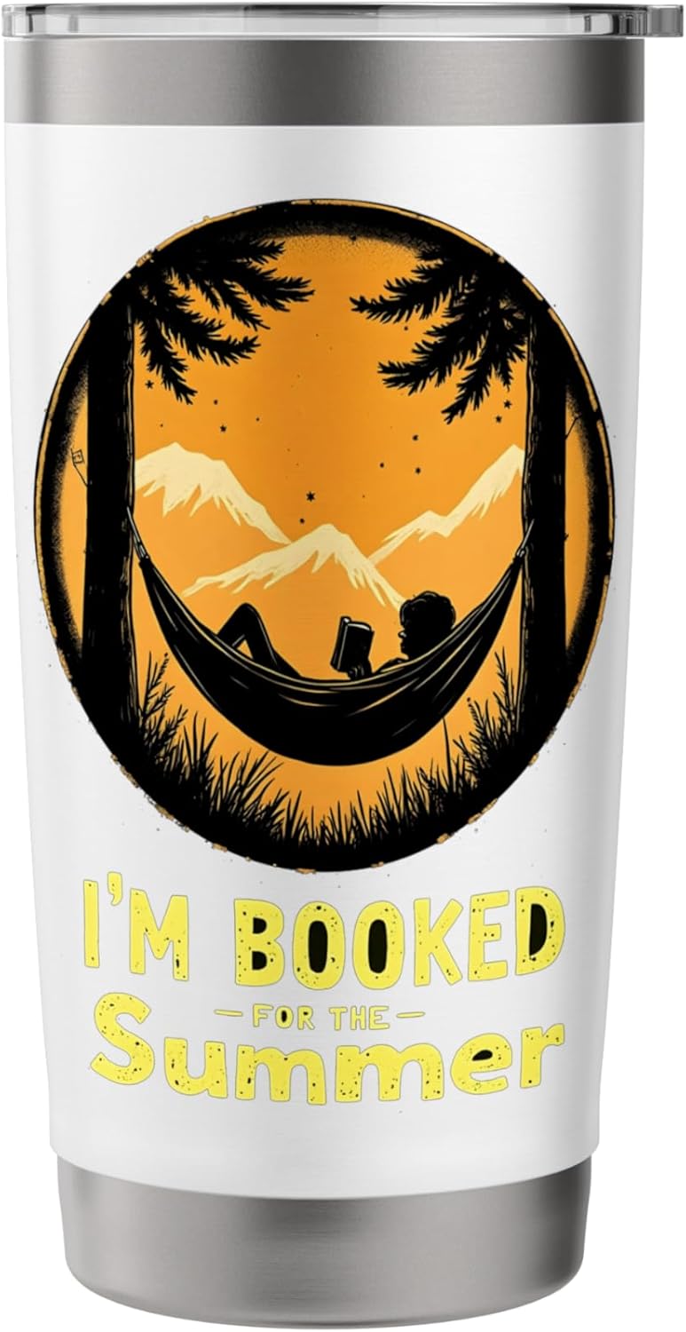 I'm Booked for the Summer Relaxing in Nature Reading Stainless Steel Insulated Tumbler