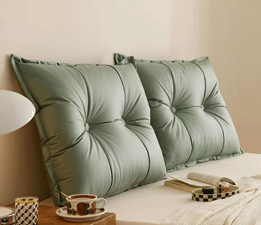 Large Bed Combination Headboard Pillow Wall Pillow Large Daybed Pillows Reading Backrest Lumbar Pad Removable Cushion(Size:75cm /29.5in(1pc),Color:Green)