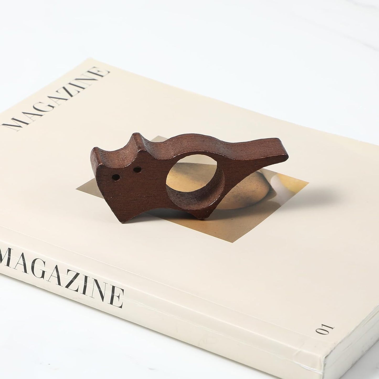Cat Wooden Thumb Book Page Holder Book Opener Holder for Reading Wood Bookmark Thumb Page Holders Gifts Accessories for Reading Lovers