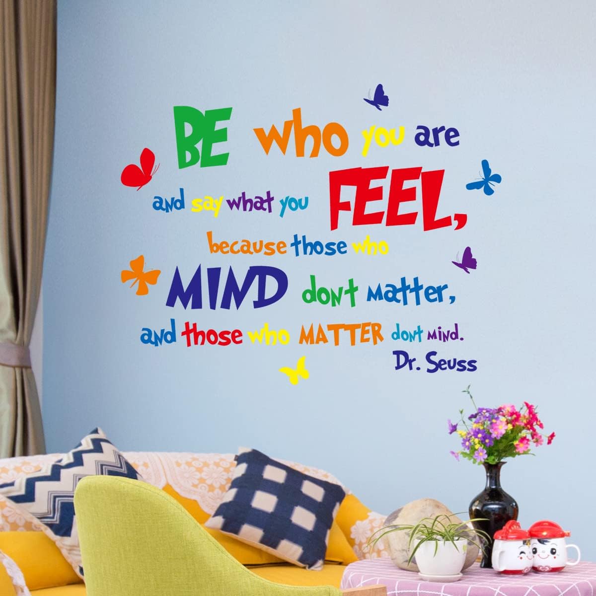 Amaonm Removable 3D Colorful Quotes Inspirational Words Lettering Wall Decals Motivational Wall Stickers Positive Wall Sticker Spiritual Sayings Education Decor for Kids Baby Boys Girls Bedroom