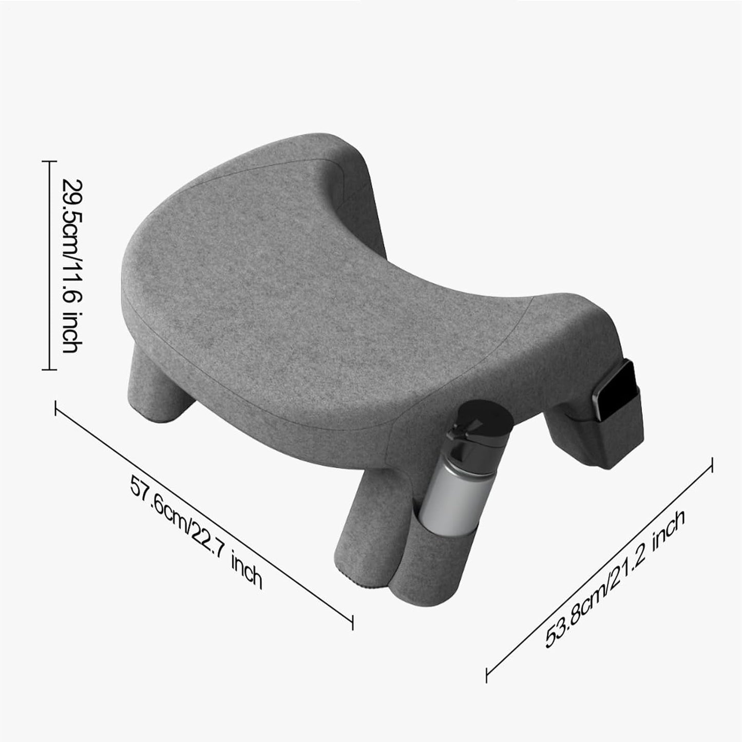 Lap Pillow - Memory Foam Washable Arm Support, Crochet Pillow for Lap Support for Home Office Working Playing Game Book Laptop Tablet Computer Adults Kids Readers, Ergonomic Cushion Accessory