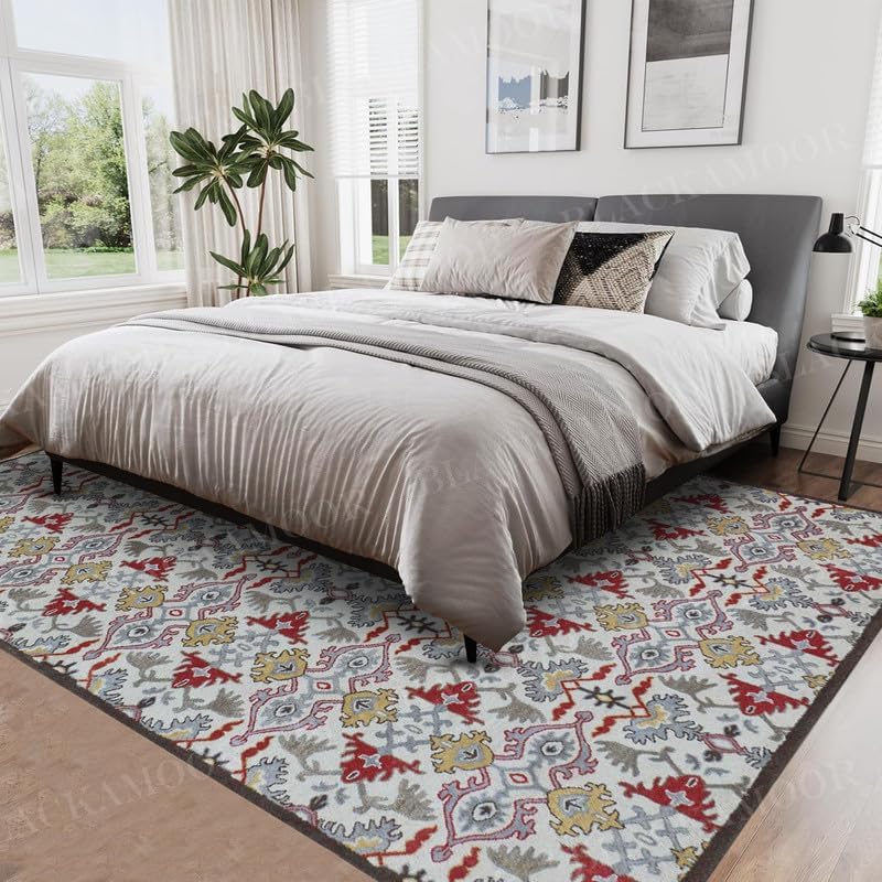 Dolphin Multi Handmade Tufted Wool Area Rug