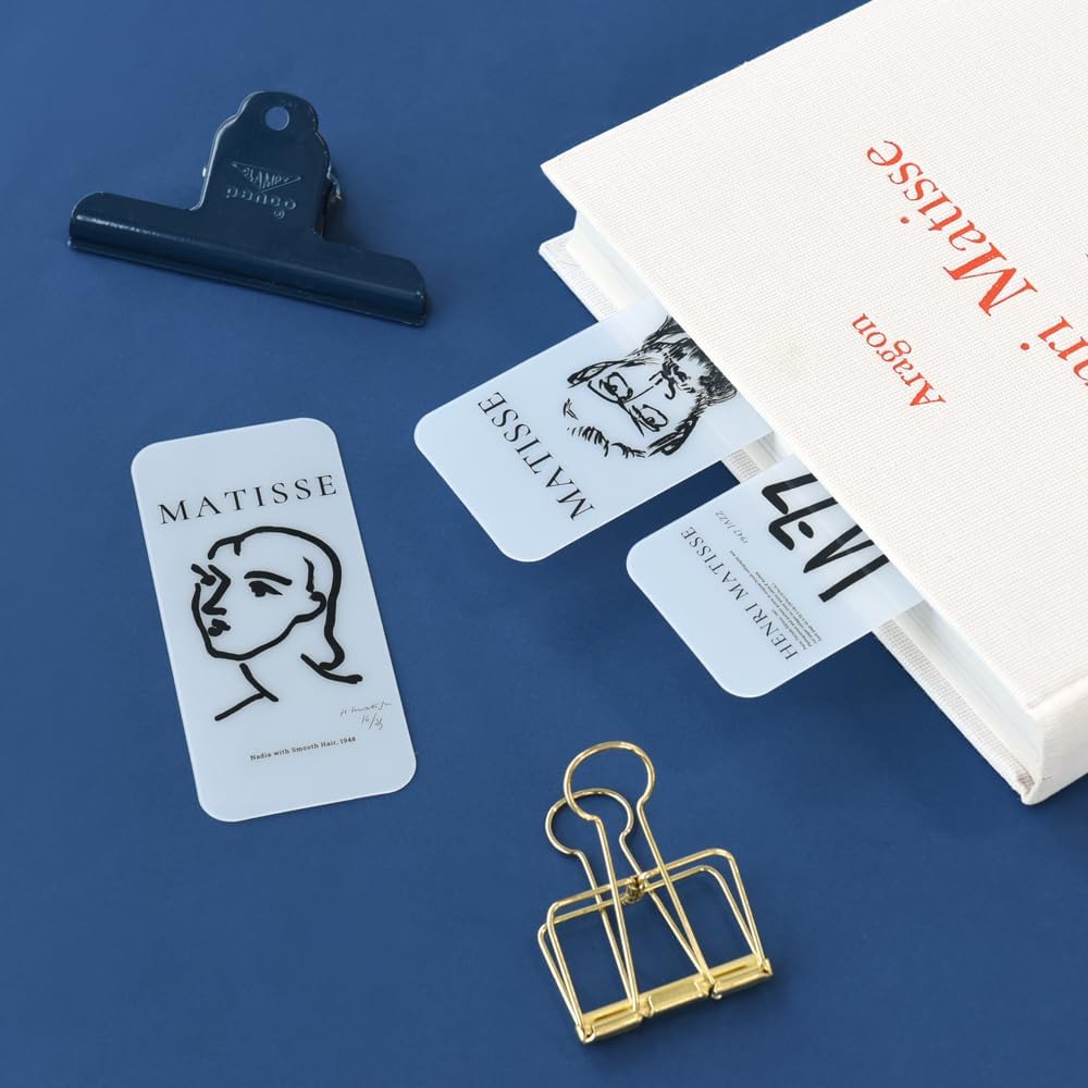Monolike Art Collection Matis Hard Bookmark 6P Set - Acryilc Bookmarks, Bookclips, Design Bookmarks