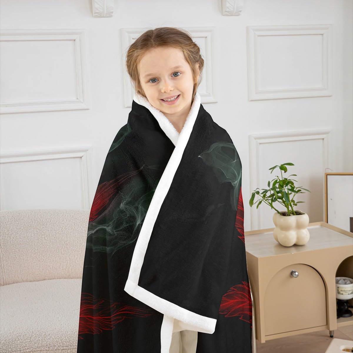 Marijuana Throw Blanket Red Cannabis Leaf Printed Bed Blanket, for Adult Women Teens Marijuana Weed Leaf Fleece Blanket Exotic Leaves Rustic Soft Boho Trippy Hippie Sherpa Throw Blanket, Twin