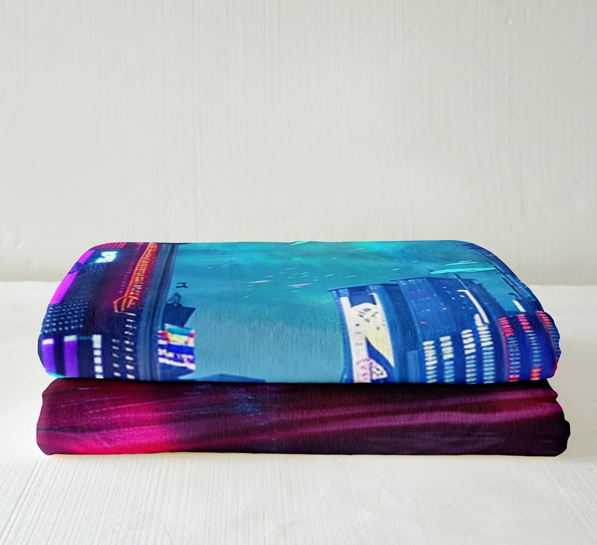 Feelyou Race Car Fleece Throw Blanket 40"x50" Kids Sports Car Plush Blanket for Bed Sofa Couch Boys Girls Teens Luxury Modern City Building Sherpa Blanket Cool Speed Fuzzy Blanket
