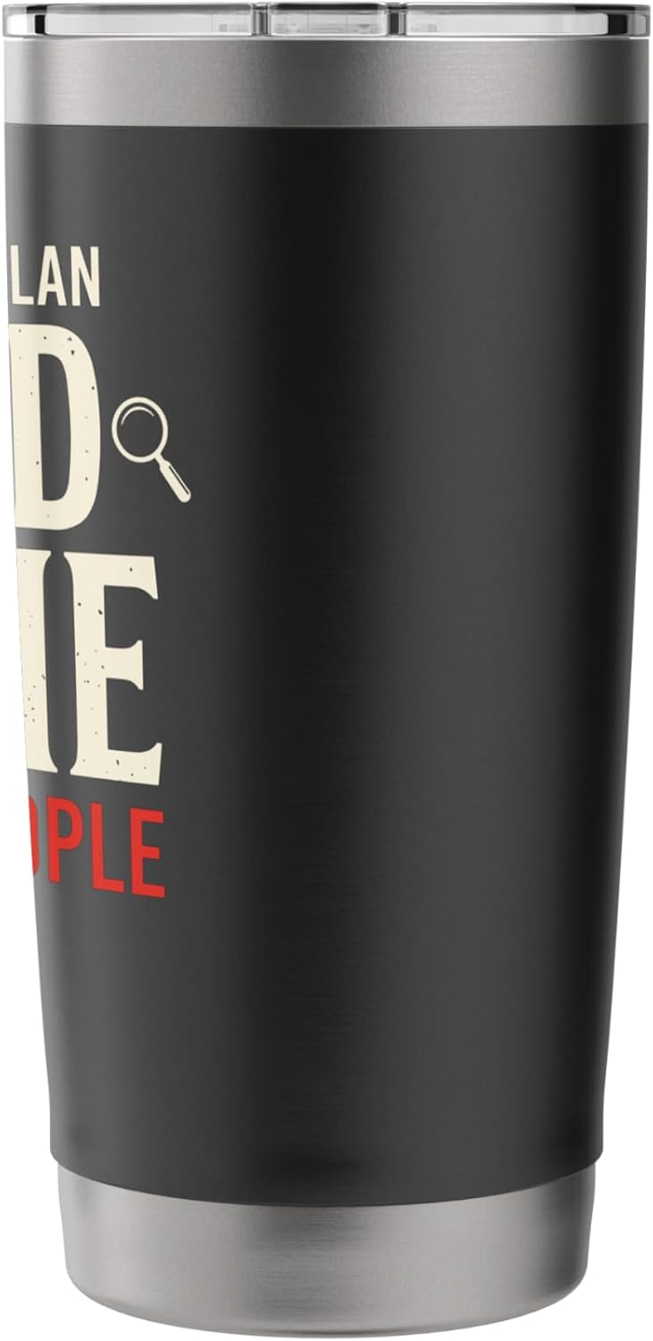 Retirement Plan Read Crime Ignore People Book Lover Stainless Steel Insulated Tumbler