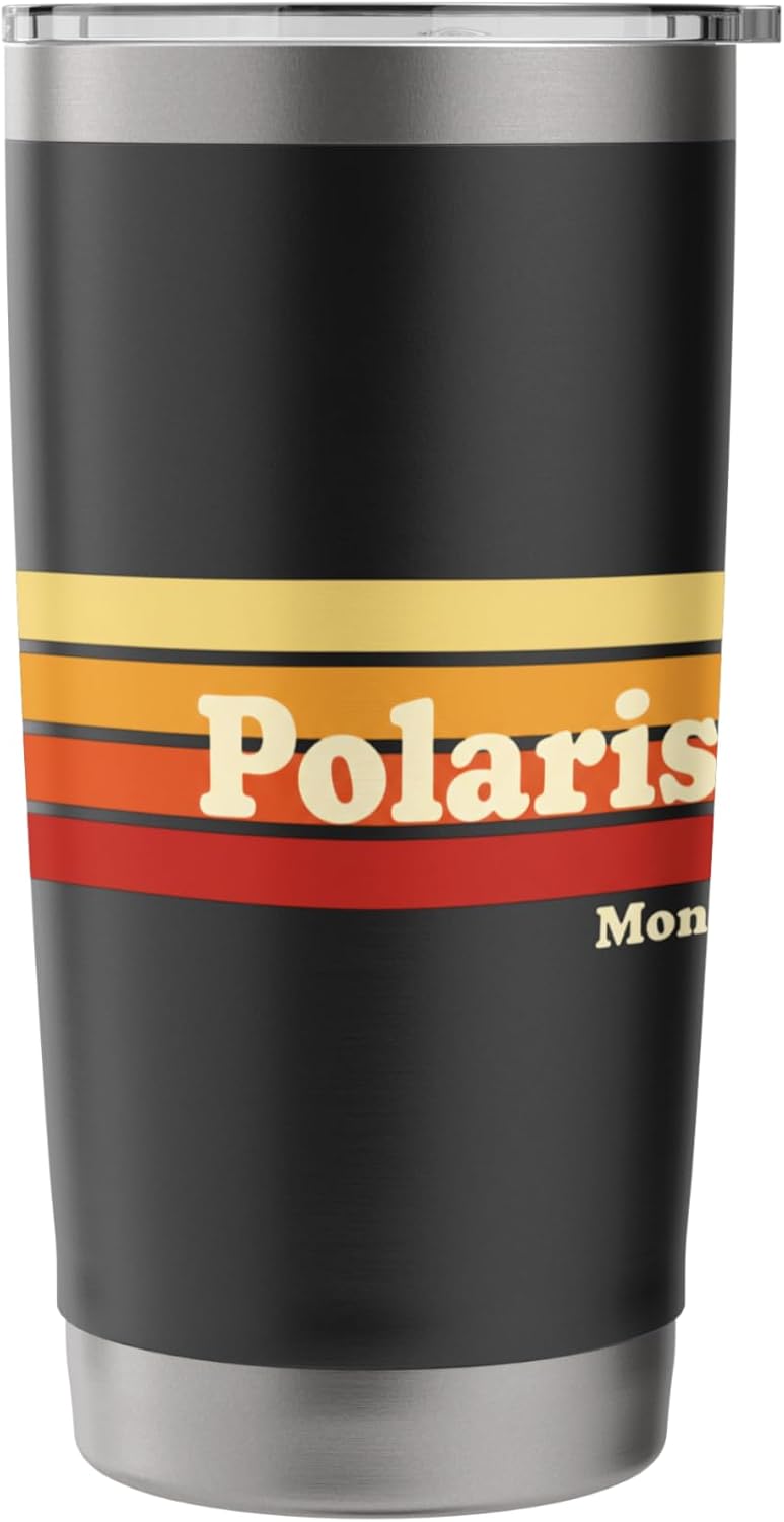Polaris Mont Retro Montana Kids Vintage Stripes State Pride Stainless Steel Insulated Tumbler