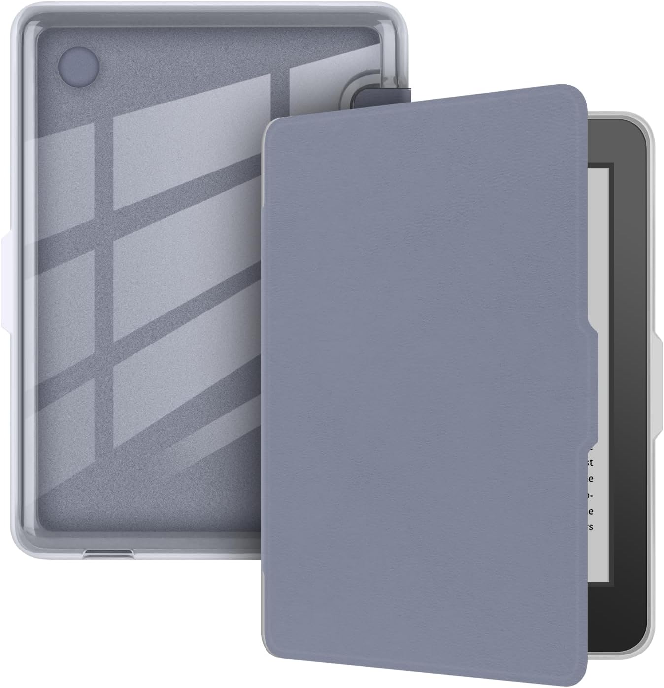Case for Kobo Clara BW (N365) 2024/Clara Colour (N367) 2024/Clara 2E(N506) 2022 6 Inch Lightweight Soft TPU Back Cover Shell-Clear with Auto Sleep/Wake