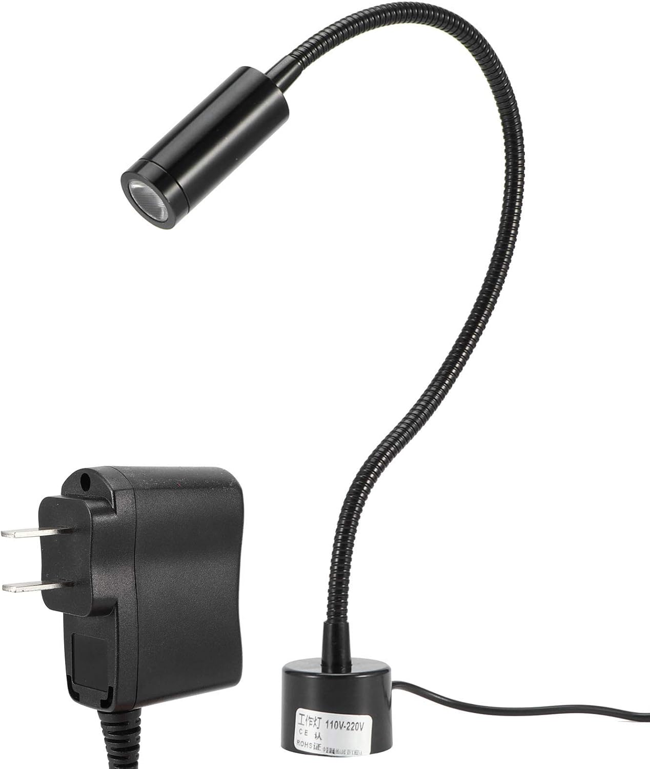 Fafeicy Adjustable Lamp with Magnetic Base, Swing Arm Lamp, Flexible Table LED Working Light - for Study/Reading/Office/Work
