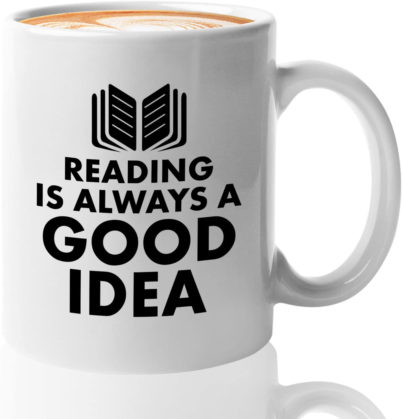 Book Lover Coffee Mug 11oz White - reading is - Literary librarian Literature Bookworm Historian Public Library Curator Bibliophile Bibliolater