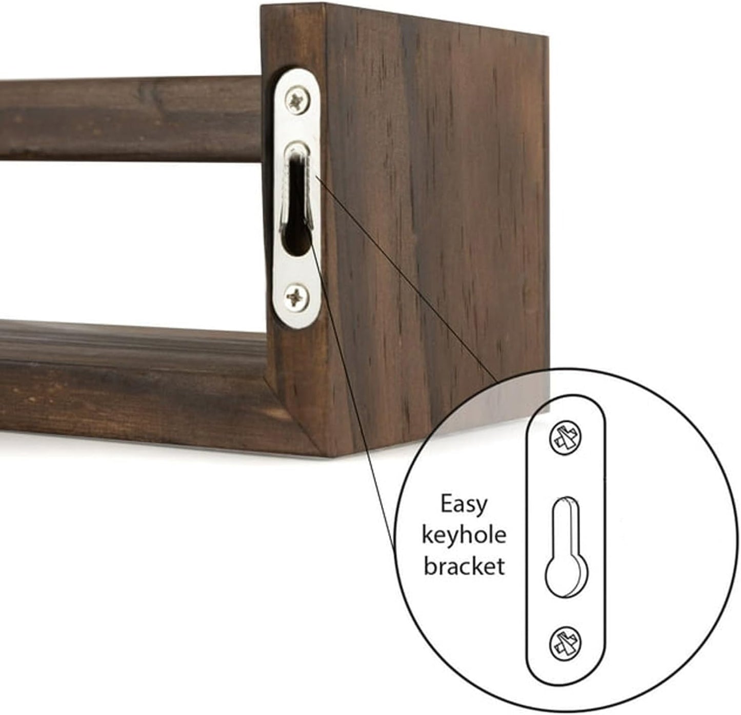 4 Pcs Nursery Book Shelves, 16.5 Inch Floating Bookshelves for Wall, Versatile Wall-Mounted Nursery Bookshelf, Solid Wood Floating Shelves for Books, Toys and Decor Storage