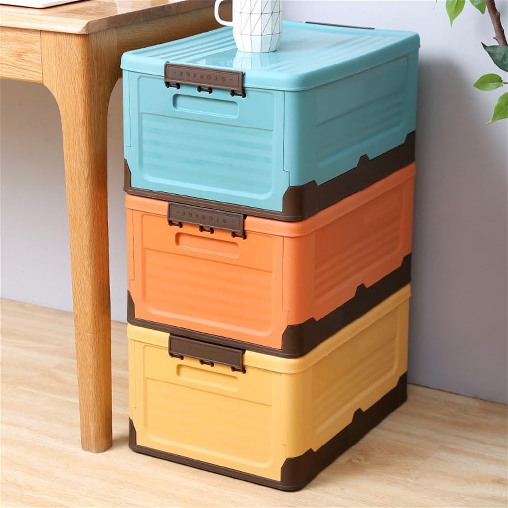 JSEIAJB Foldable Book Storage Box Household Plastic Clothes Toys Students Books Classroom Dormitory Storage Storage