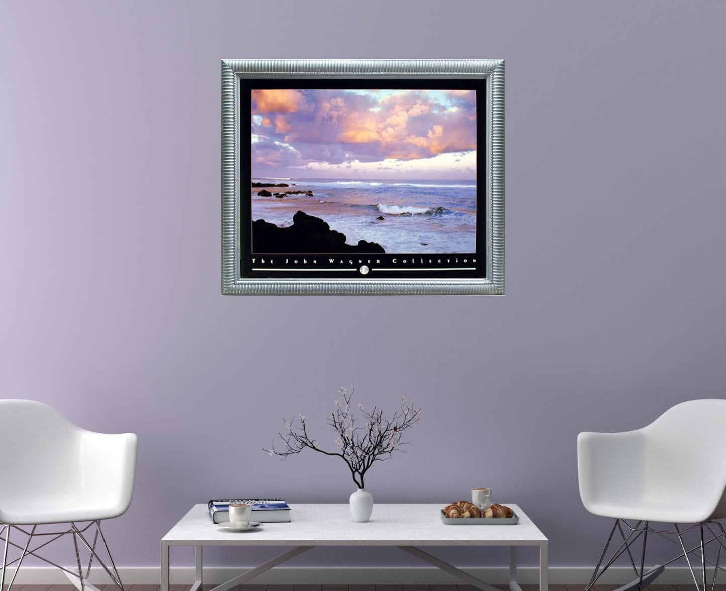 Impact Posters Gallery Purple Coastal Mood Sunrise Ocean Scenic Nature Landscape Wall Decor Art Print Poster (16x20)