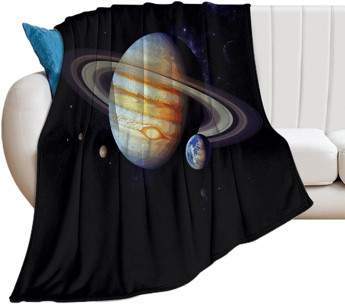 Planet Jupiter Blanket Super Soft Lightweight Throw Blanket Cute Cozy Warm Bed Blanket Decorative Fuzzy Blanket All-Season Home Decor Gift for Sofa Couch Living Room 30"*40"（76 * 100cm）
