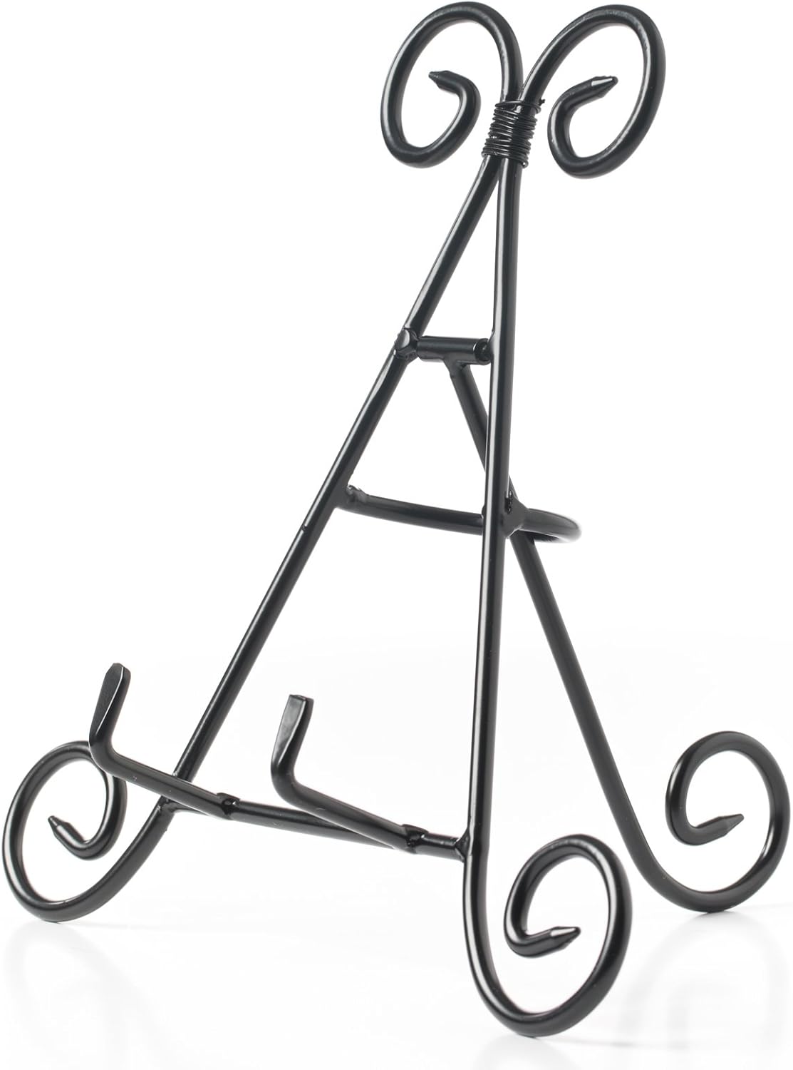 HUJI Sturdy Iron Display Stand Holder for Home Kitchen Decoration Platters, Pictures, Frames and Books. (1, 9")