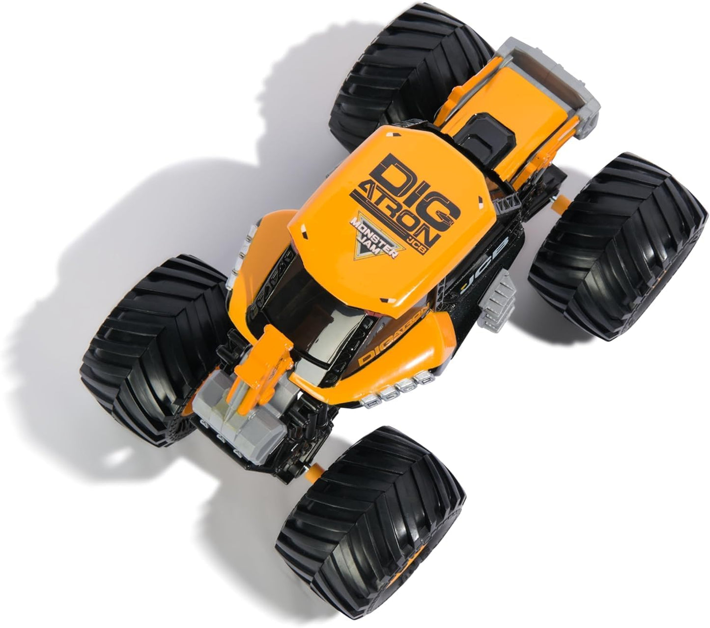 Monster Jam, Official JCB DIGatron Monster Truck, Collector Die-Cast Vehicle, 1:24 Scale, Kids’ Toys for Boys and Girls Aged 3 and up