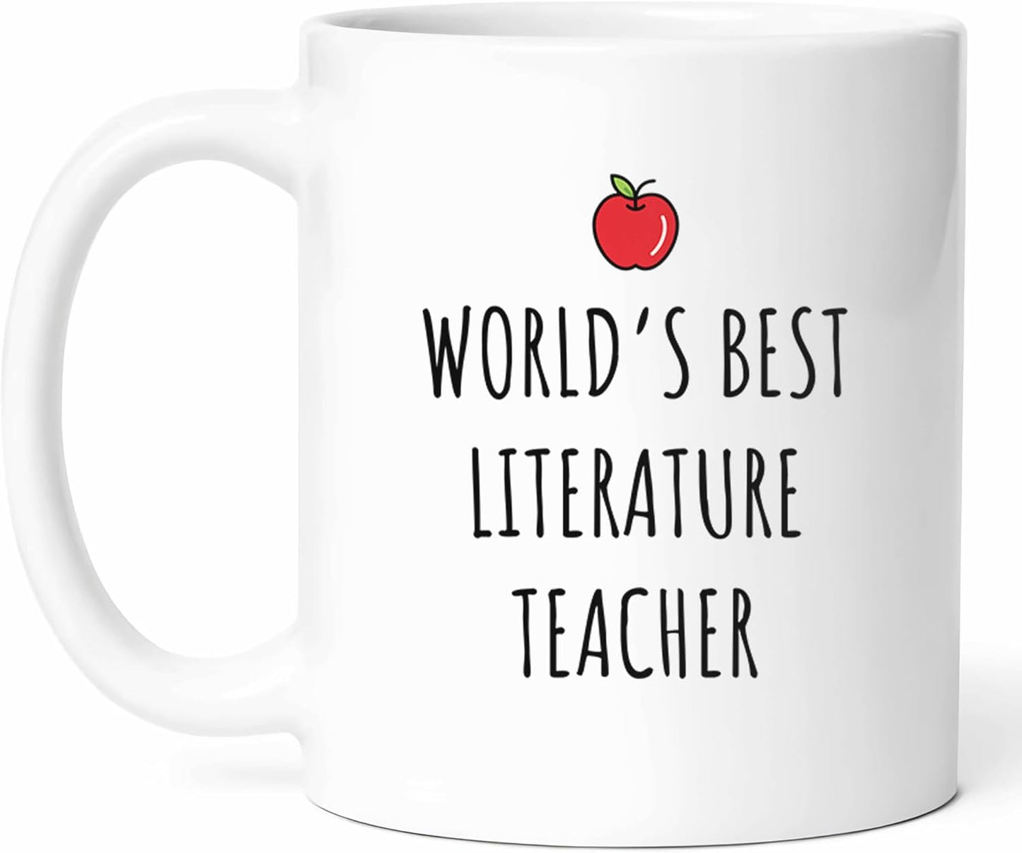 Best Literature Teacher Mug - English Instructor Coffee Cup - Educator Funny Gift From Students - Literary Guide Tea Mugs - Reading Enthusiast Cups - 11 Oz Ceramic Gifts For Book Lovers, Birthday