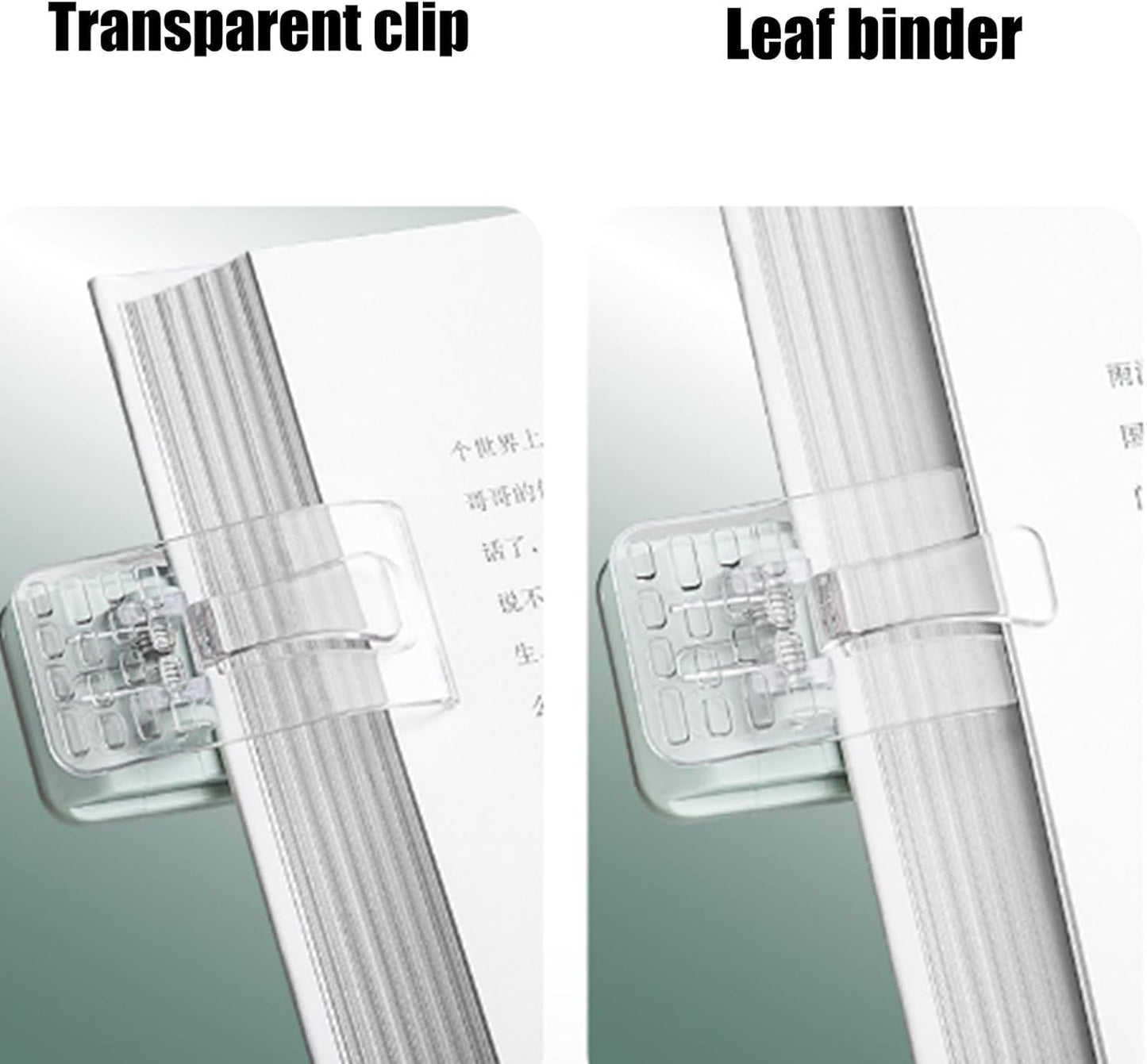 Folding Book Stand for Reading Textbook Book Holder with Page Clip for Textbooks Music Scores Angles Height Adjustable